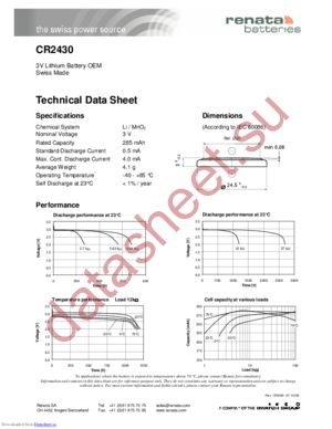 CR2430.IB MFR datasheet  