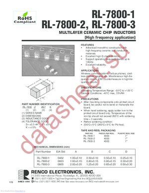 RL-7800-1 datasheet  