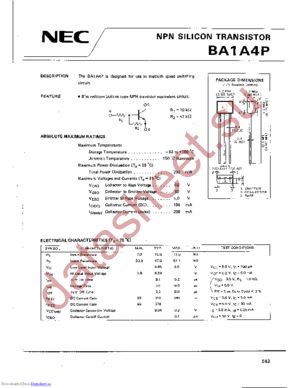 BA1A4P-A datasheet  