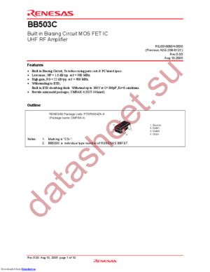 BB503CCS-TL-E datasheet  
