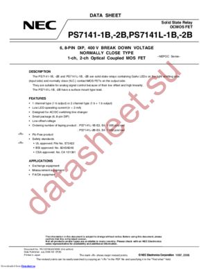 PS7141-2B datasheet  