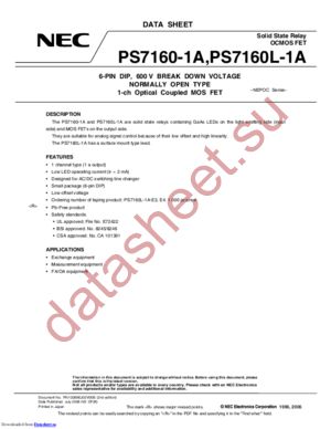 PS7160L-1A datasheet  