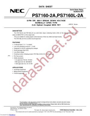 PS7160-2A datasheet  