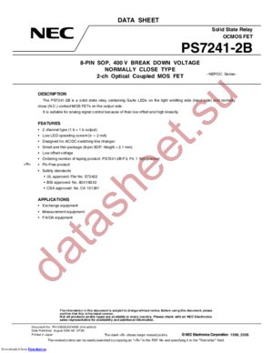 PS7241-2B datasheet  