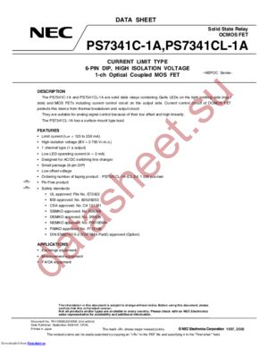 PS7341CL-1A datasheet  