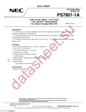 PS7801-1A datasheet  