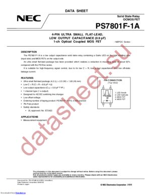 PS7801F-1A-A datasheet  