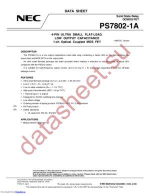 PS7802-1A datasheet  