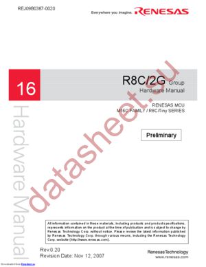 R5F212G6SDFP datasheet  