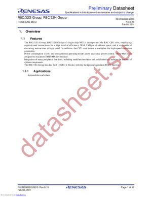 R5F21324GKSP datasheet  