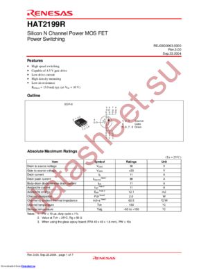 HAT2199R datasheet  