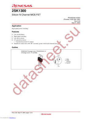 2SK1300-E datasheet  