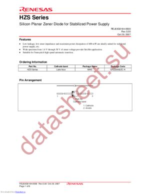 HZS2A3 datasheet  