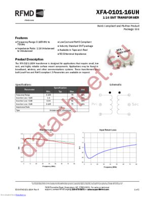 XFA-0101-16UH datasheet  