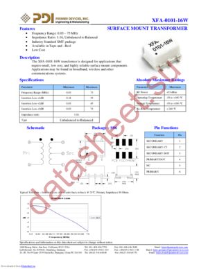 XFA-0101-16W datasheet  