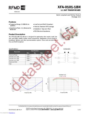 XFA-0101-1BHDS datasheet  