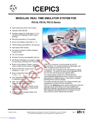 ICEPIC3-US datasheet  