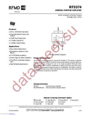 RF3374PCK-410 datasheet  