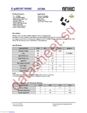 AE366 datasheet  