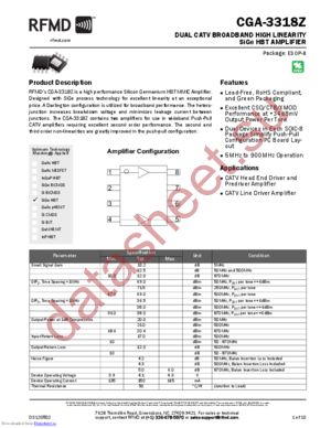 CGA3318ZSR datasheet  