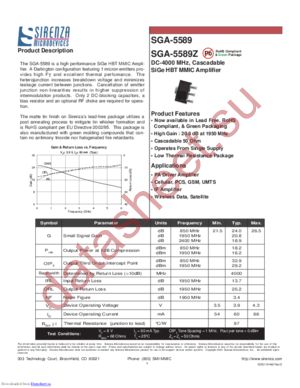 SGA-5589Z datasheet  