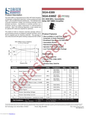SGA-6389Z datasheet  