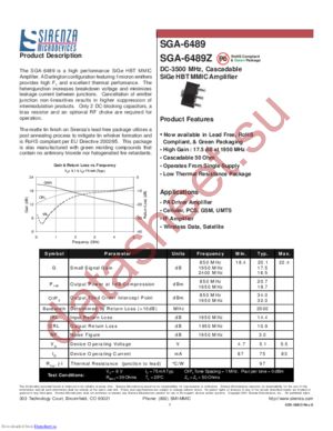 SGA-6489Z datasheet  