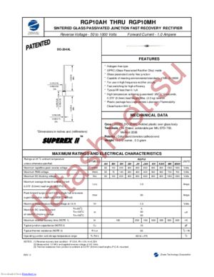 RGP10AH datasheet  