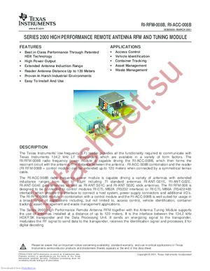 RI-RFM-008B-00 datasheet  