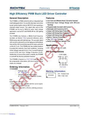 RT8458GJ6 datasheet  