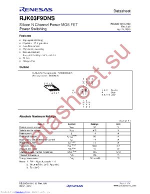 RJK03F9DNS-00-J5 datasheet  