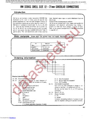 RM-TP datasheet  