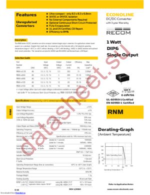 RNM-1505S/P datasheet  
