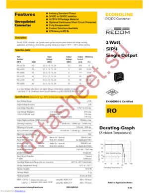 RO-1215S/P datasheet  