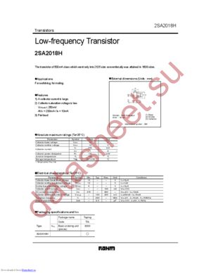 2SA2018H datasheet  