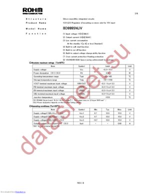 BD9995NUV_11 datasheet  