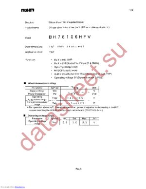 BH76106HFV-TR datasheet  