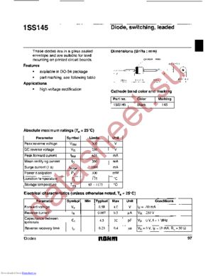 1SS145T-77 datasheet  