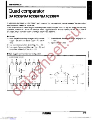 BA10339FV-T1 datasheet  