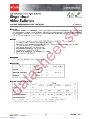 BA7652AFE2 datasheet  