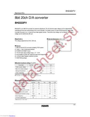BH2222FV-E1 datasheet  