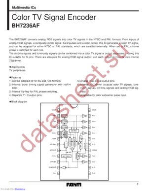 BH7236AF-E1 datasheet  