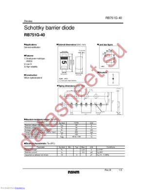 RB751G-40 datasheet  