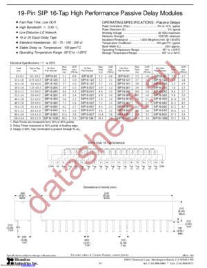 SIP16-321 datasheet  