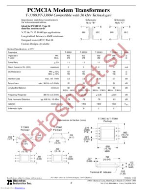 T-33002 datasheet  
