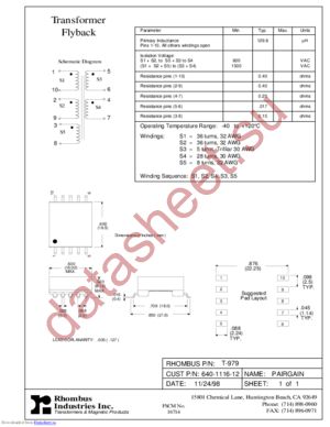 T-979 datasheet  