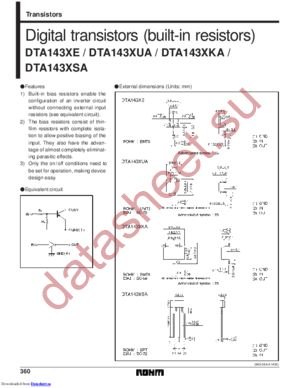 DTA123YEA datasheet  