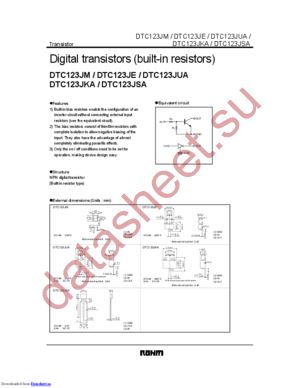 DTC123JE TL datasheet  