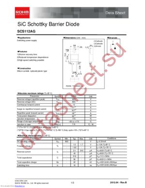 SCS112AGC datasheet  