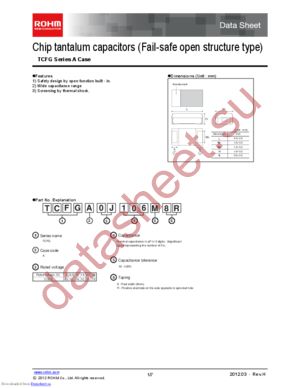 TCFGA1D225M8R datasheet  
